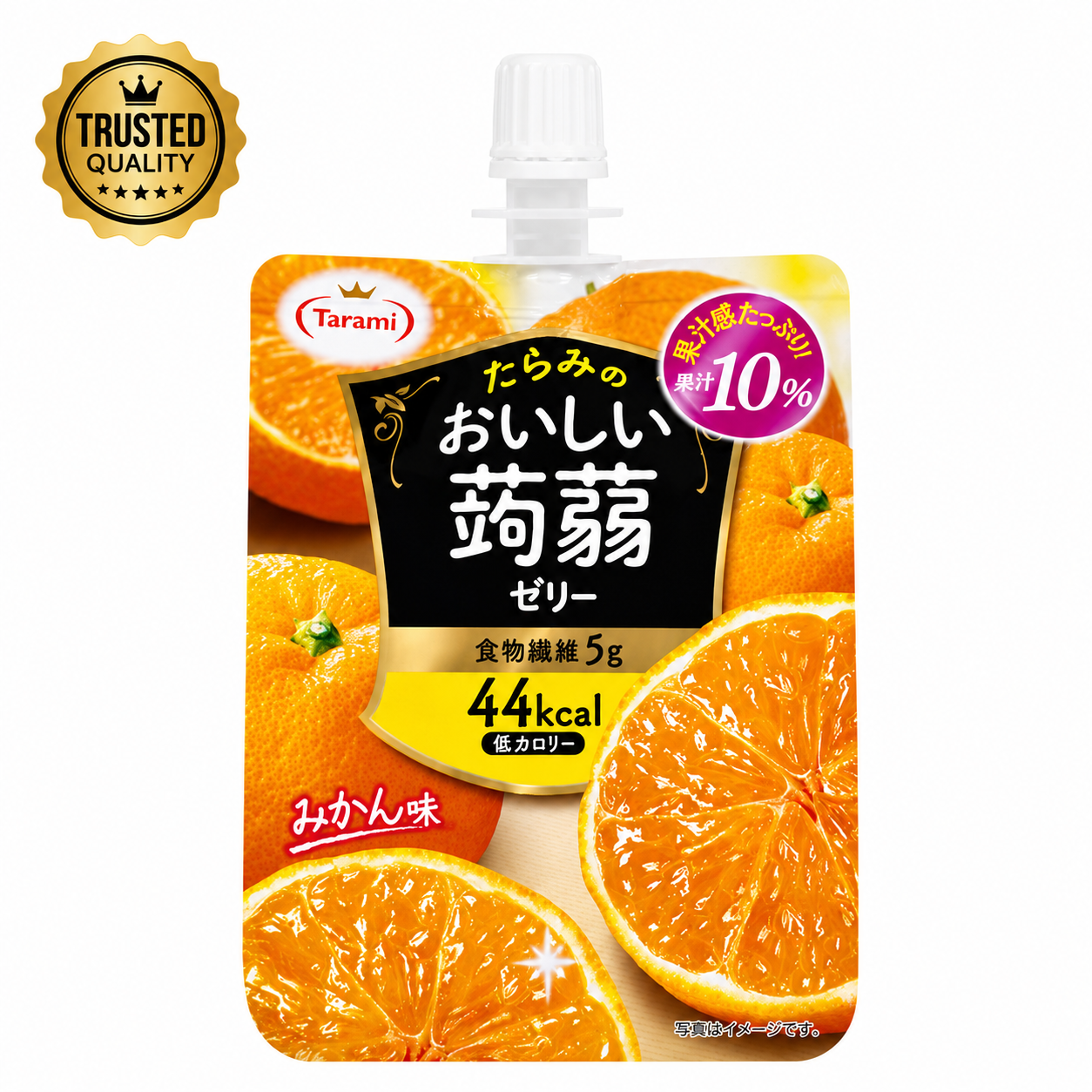 Thạch túi Tarami vị quýt 150g