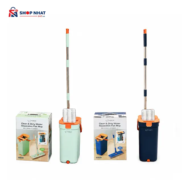 Cây Lau Nhà Thông Minh Tách Nước Bẩn Chữ Nhật Kaiyo