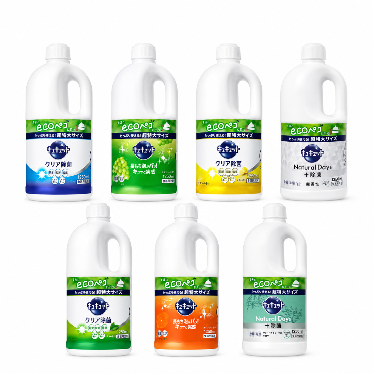 Nước Rửa Chén 1250ml KAO Kyukyutto Nhật Bản 