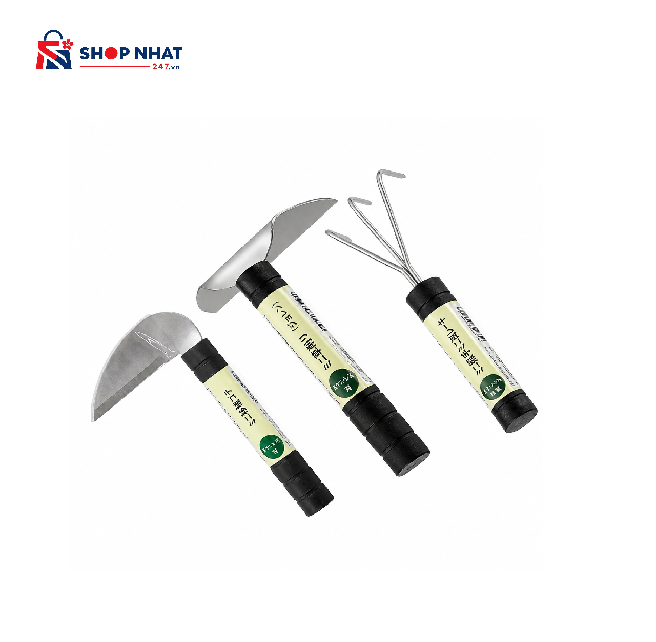 COMBO Làm vườn - Bộ 3 Dụng Cụ Làm Vườn Mini Echo Metal Nhật Bản 