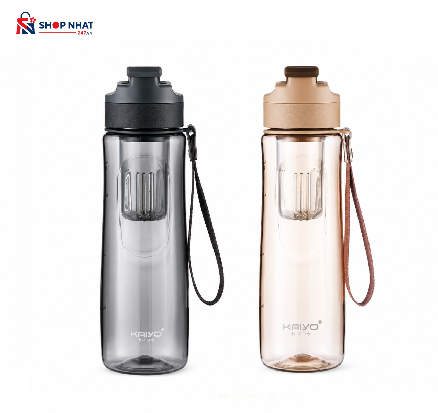 BÌNH TRITAN CÓ LÕI LỌC TRÀ GẮN NAM CHÂM KAIYO, DUNG TÍCH 700ML
