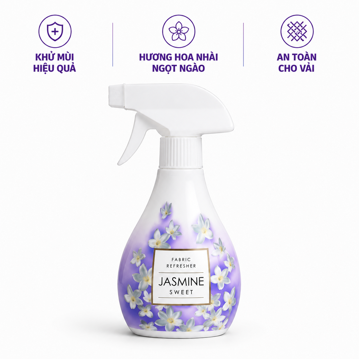 Xịt khử mùi và làm thơm quần áo Kyowa hương lavender 300ml Nhật bản