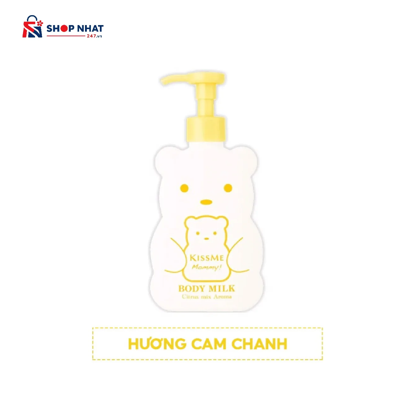 Sữa Dưỡng Thể Cấp Ẩm Hương Cam Chanh Mommy Body Milk Dành Kissme Nhật Bản 