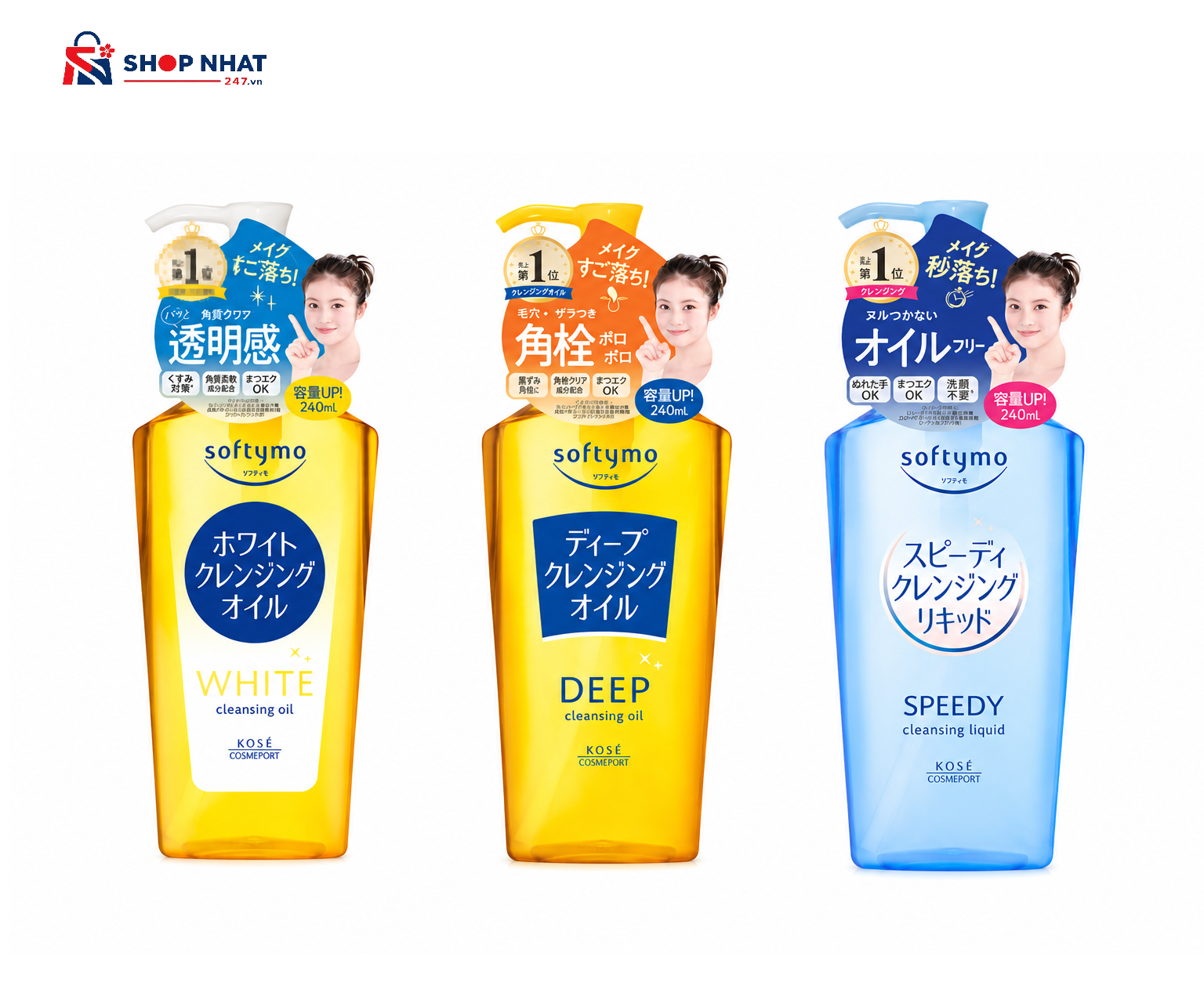 Dầu Tẩy Trang KOSÉ Softymo 240ml  
