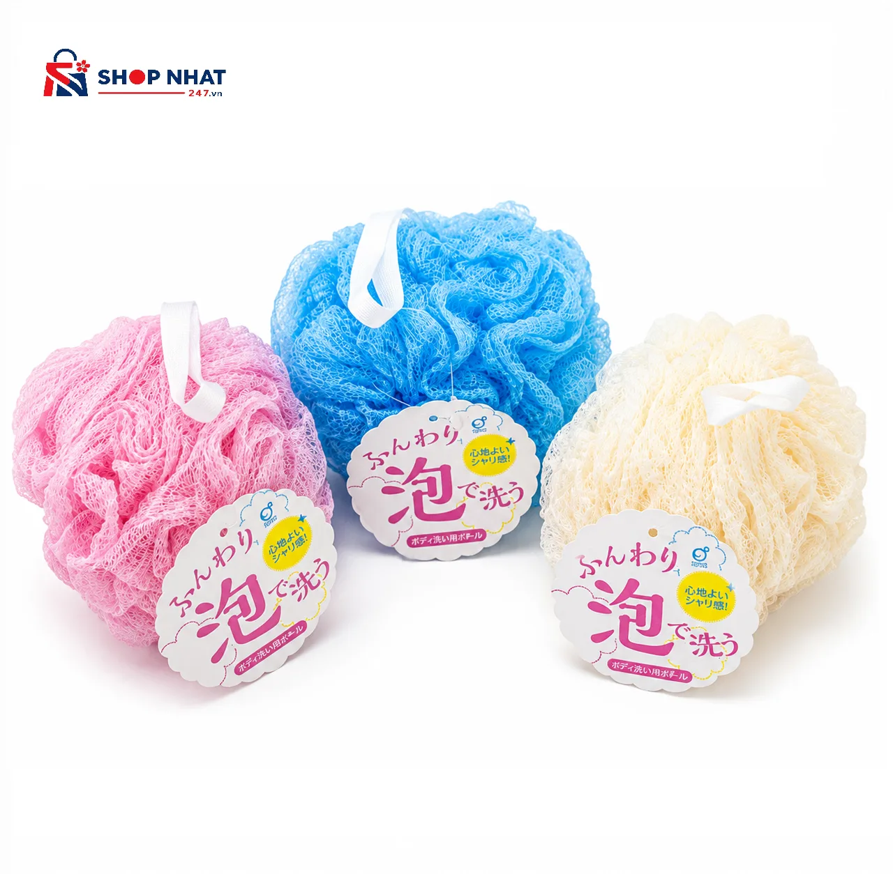 Bông Tắm Tạo Bọt Okazaki Nhật Bản