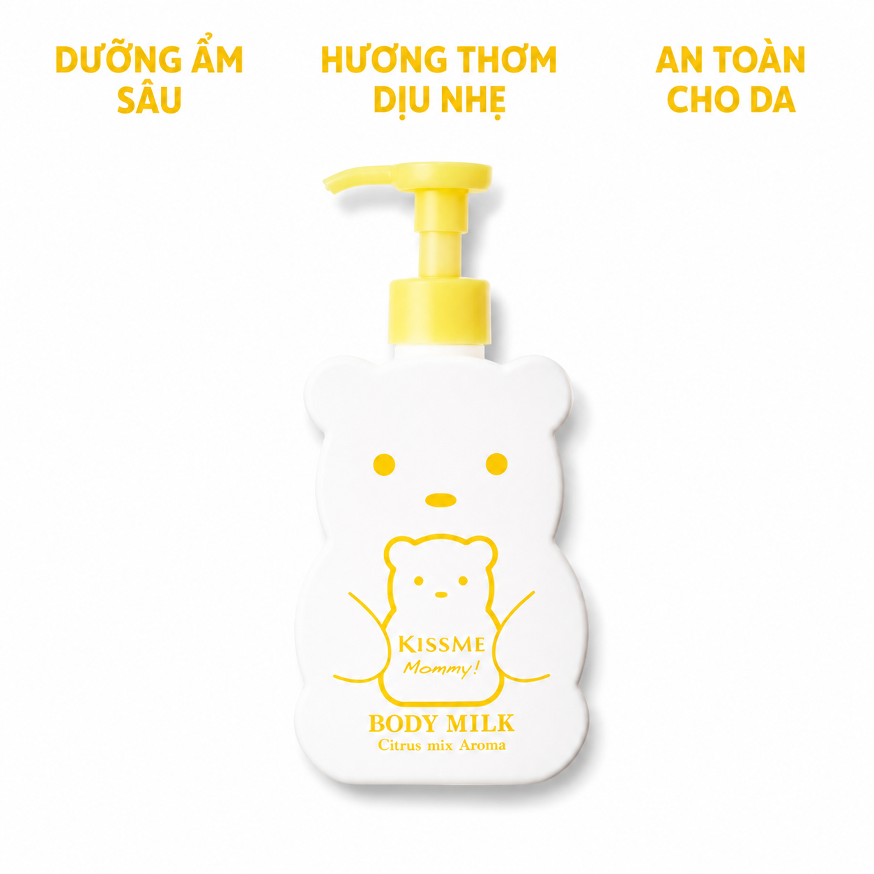 Sữa Dưỡng Thể Cấp Ẩm Hương Cam Chanh Mommy Body Milk Dành Kissme Nhật Bản 