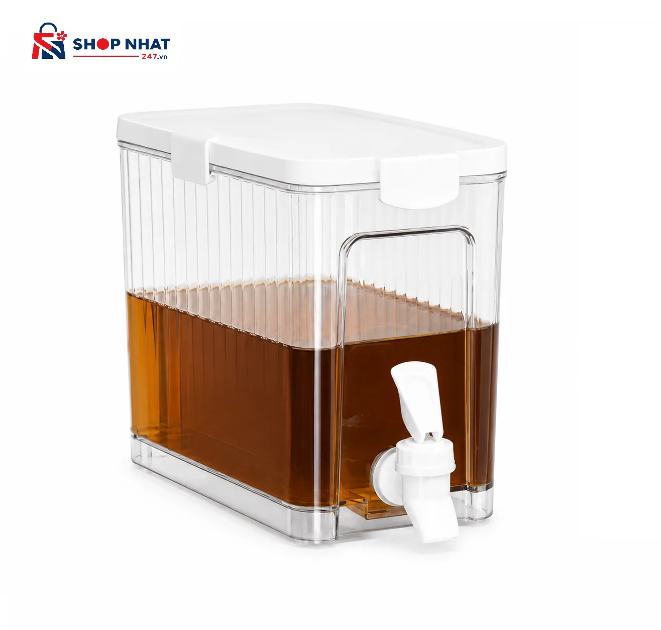 Bình Đựng Nước Có Vòi Kakusee Dung Tích Lớn Để Tủ Lạnh 3.3L