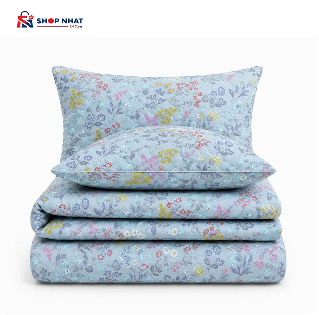 Chăn hè thu Microfiber mềm mịn Kawa – họa tiết hoa lá 2