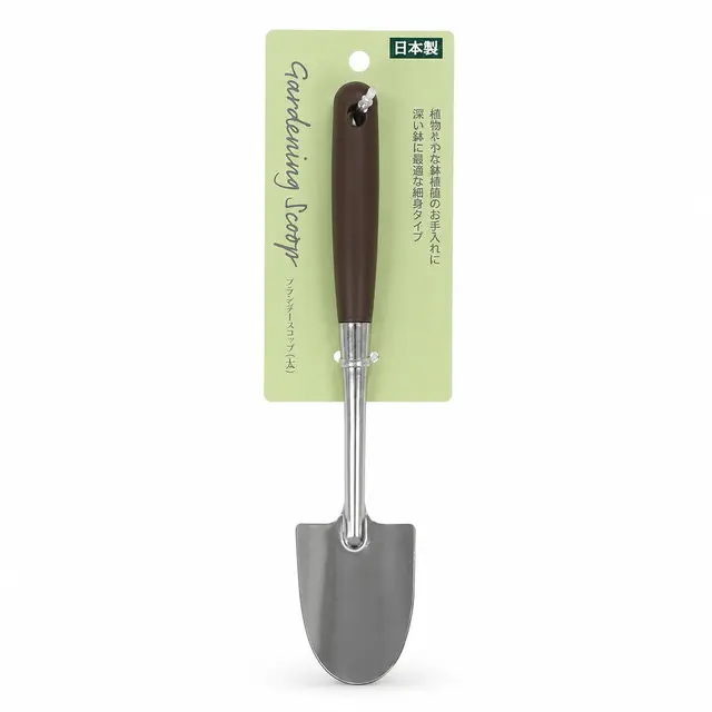 Pá Xới Đất Trồng Cây Cán Dài Inox Loại Rộng 23cm Echo Metal Nhật Bản
