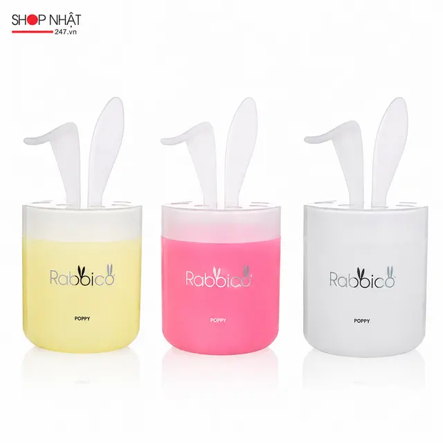 Nước Hoa Khử Mùi Ô Tô Rabikko White L Tai Thỏ 126g DAIX Nhật Bản 