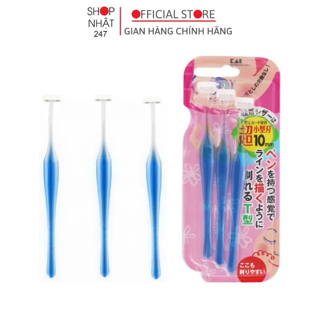 Set 3 Dạo Cạo Lông Mày Kai Chữ T Nội Địa Nhật Bản