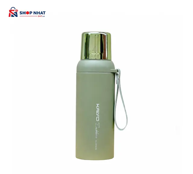 Bình Giữ Nhiệt 2 Lớp Inox Kaiyo 600ml Màu Xanh