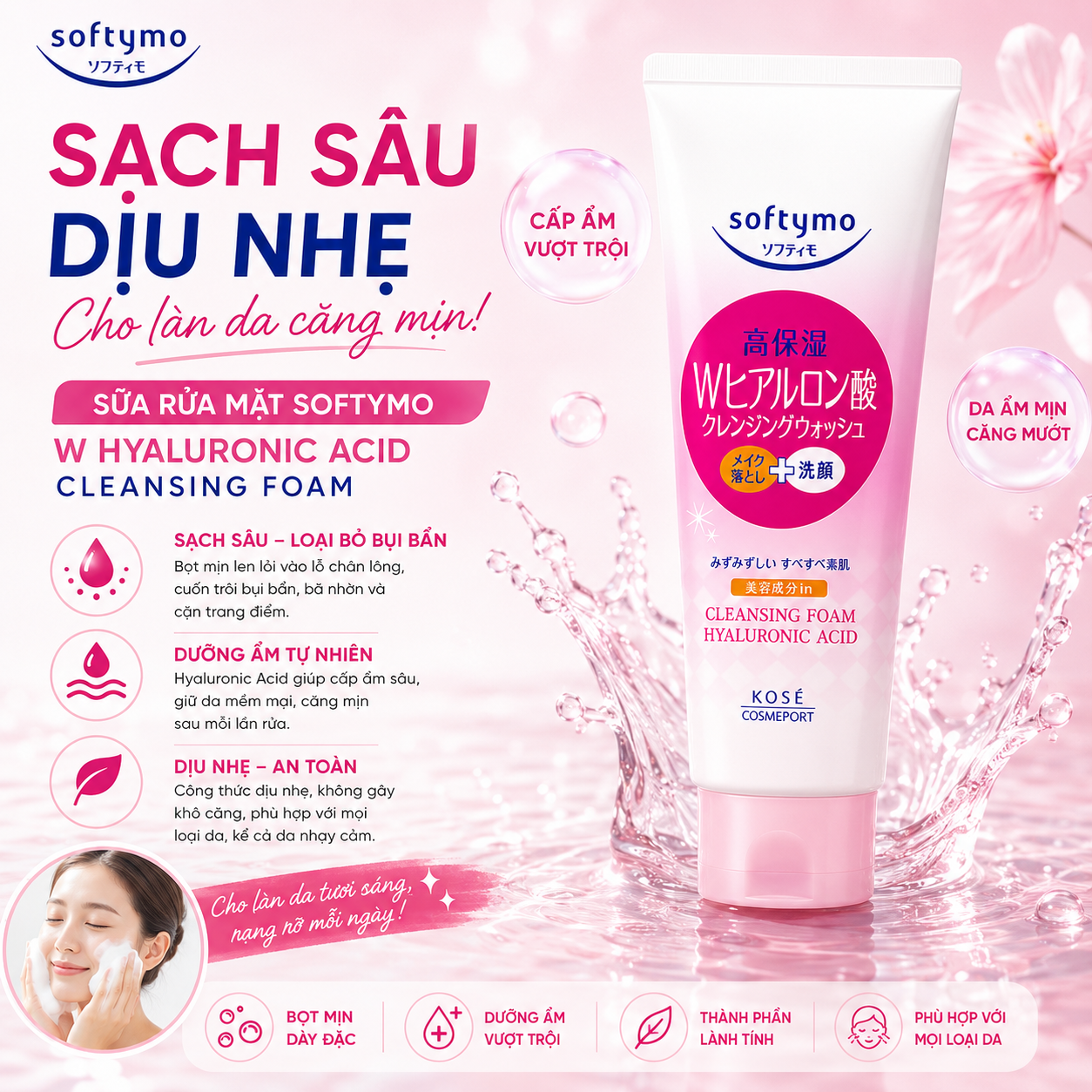 Hyaluronic Acid (màu hồng)