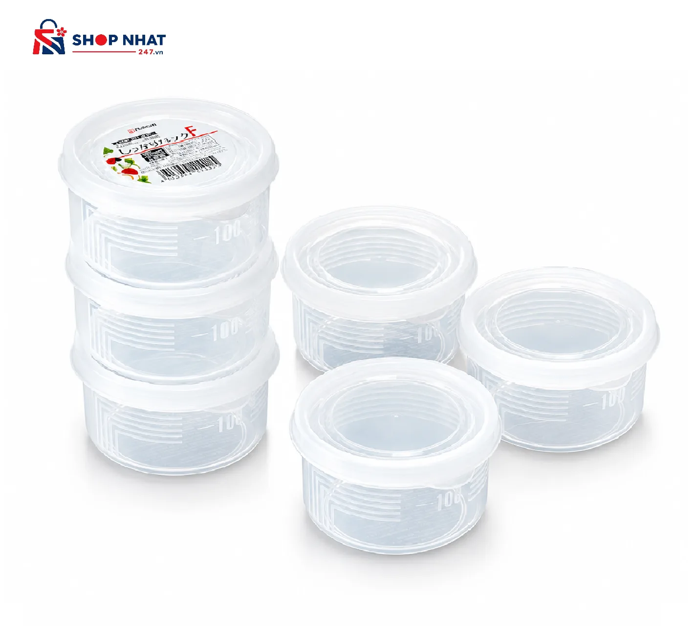 Bộ 3 Hộp Trữ Thực Phẩm 180ml Nakaya Nhật Bản