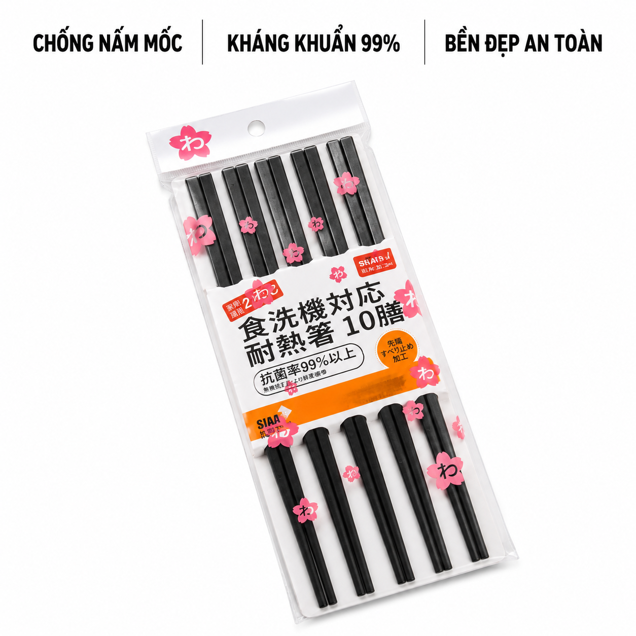 Đũa Kháng Khuẩn Shikisai Nhật Bản Mẫu Hoa Cúc