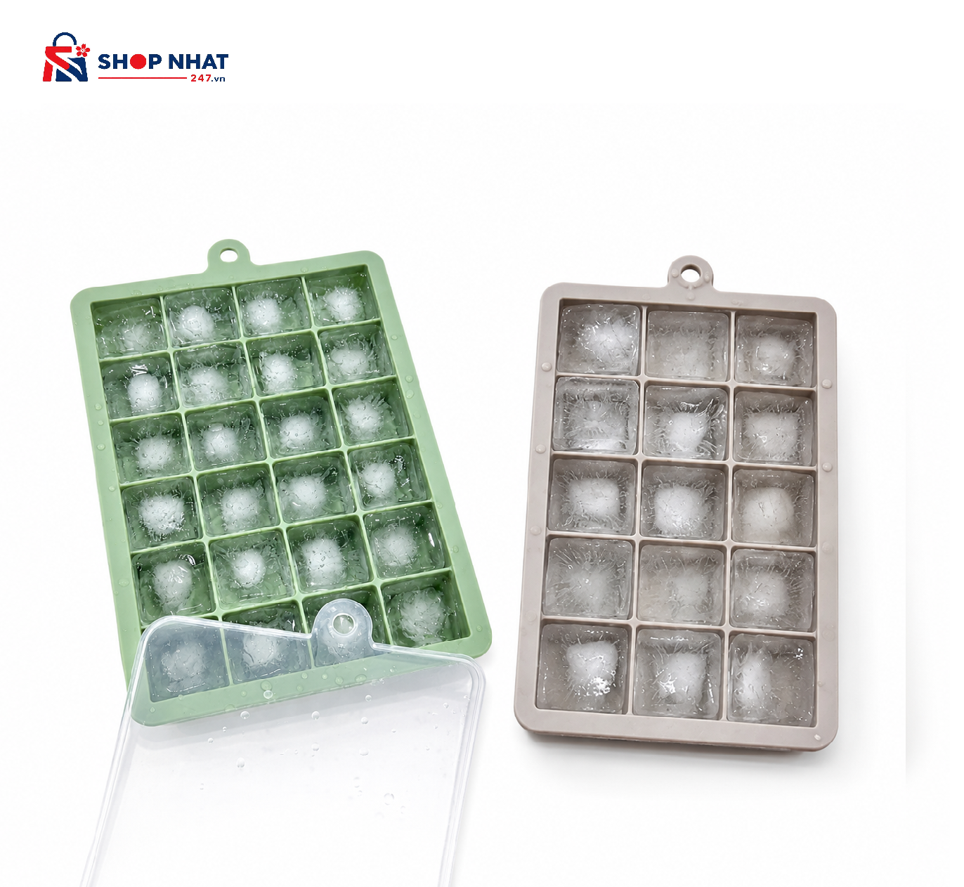 Set 2 khay đá silicone Mirai