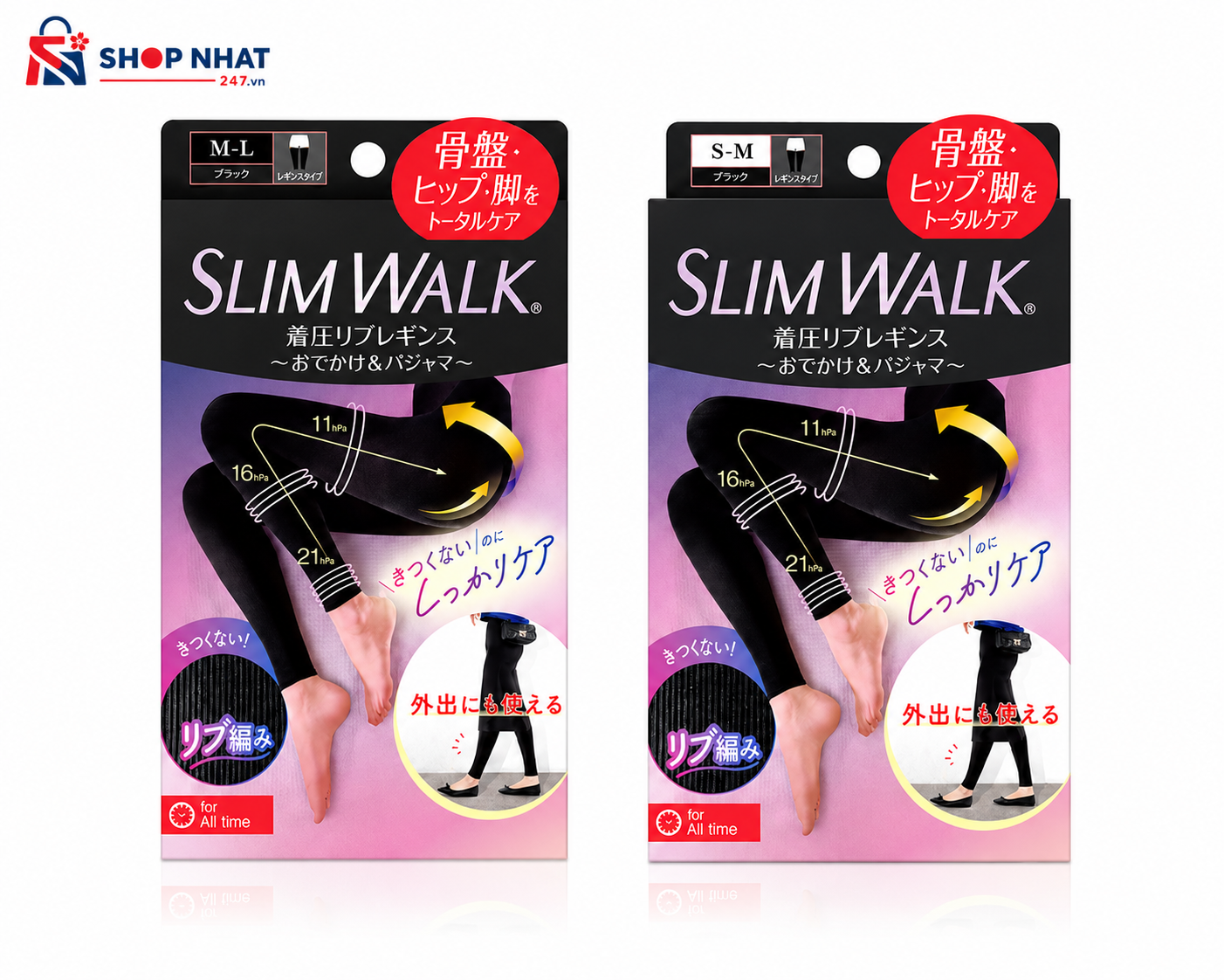 Quần Tất Ống Co Giãn SlimWalk Nhật Bản